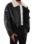 Elegant Shearling Biker Jacket