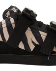 Zebra Suede Low Top Fashion Sneakers