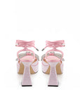 Enchanting Pink Crystal Bow Sandals