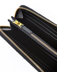 Elegant Intreccio Leather Zip Wallet