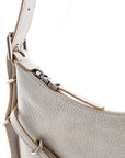 Elegant Ivory Leather Mini Shoulder Bag