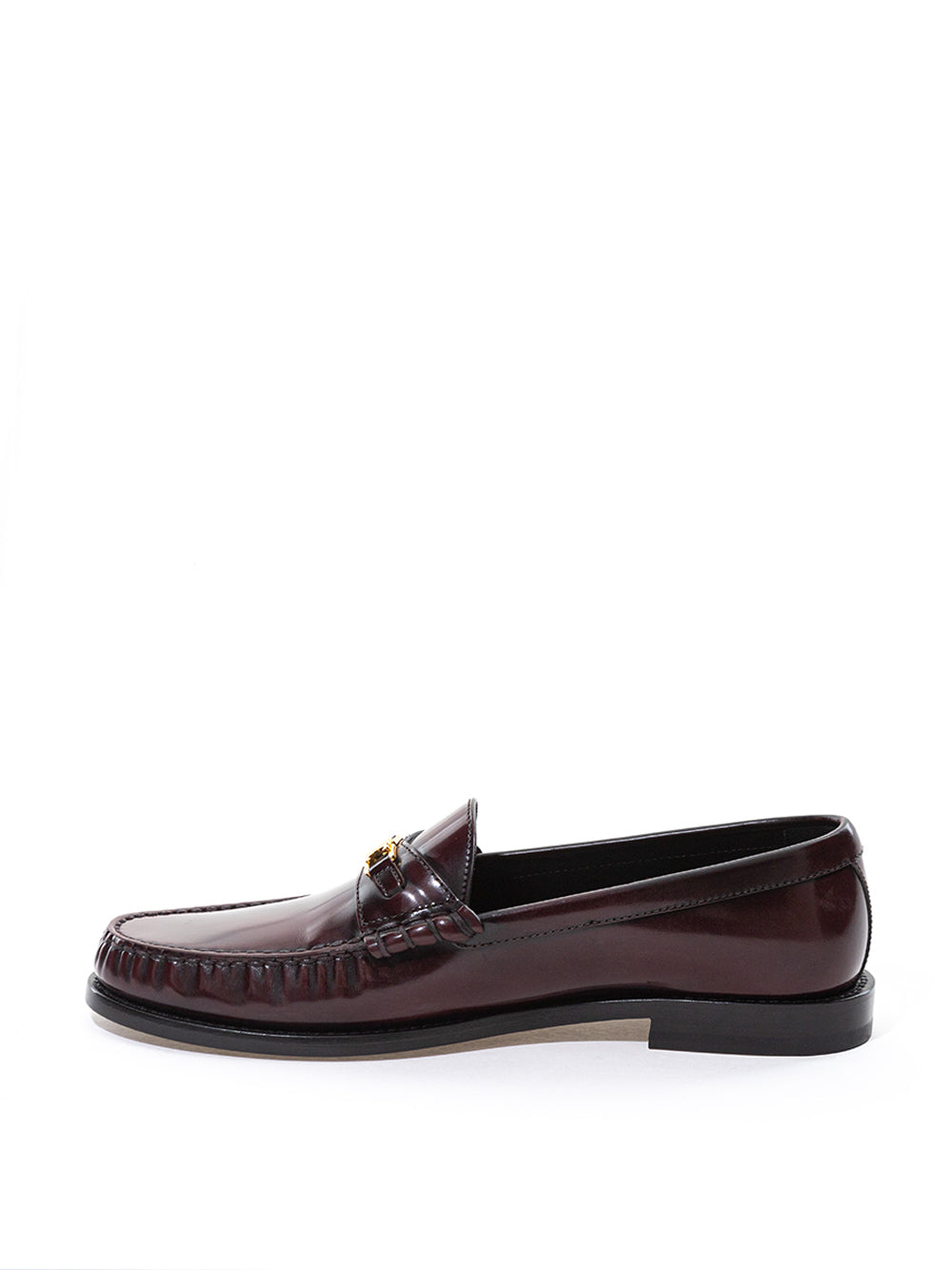 Elegant Brown Leather Triomphe Loafers