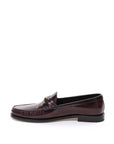 Elegant Brown Leather Triomphe Loafers