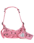 Pink Le Cagole Chenille Shoulder Bag