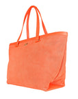Chic Dark Orange Leather Handbag