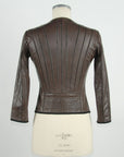 Elegant Brown Leather Jacket for Sleek Style