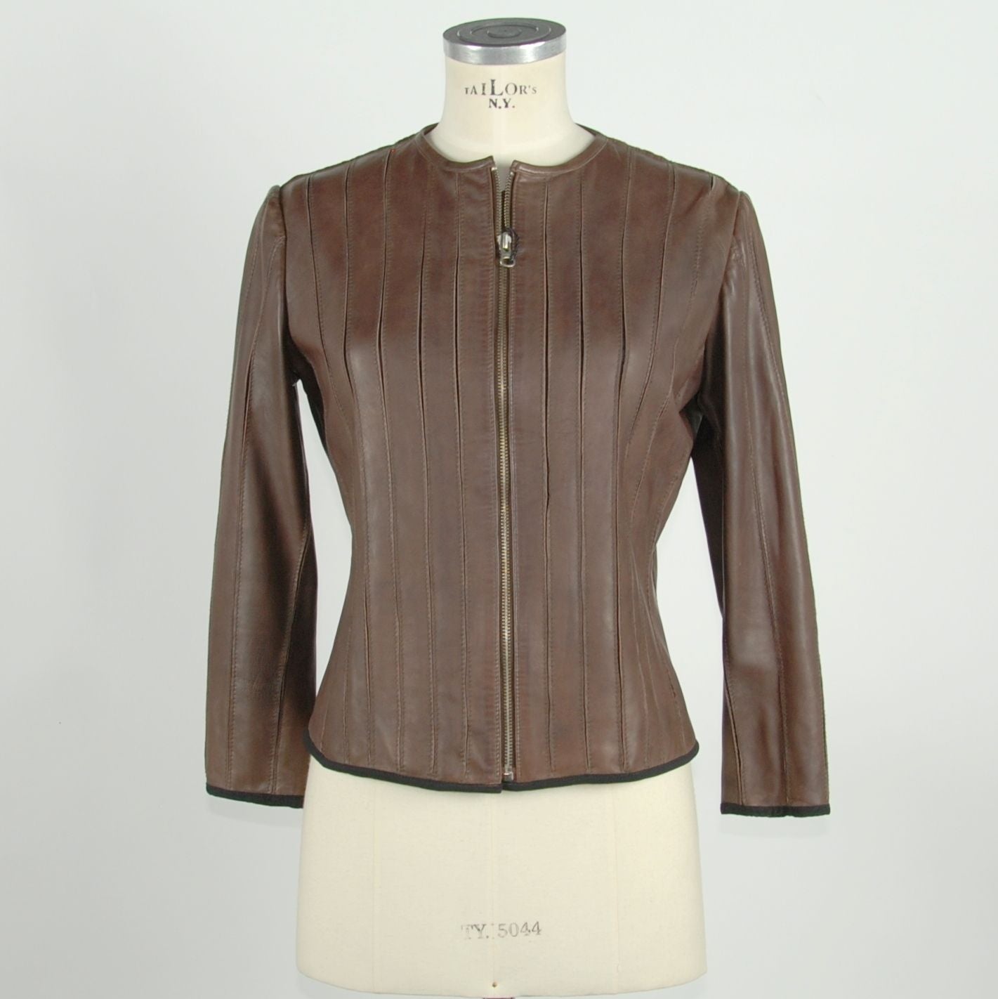 Sleek Slim-Fit Leather Jacket