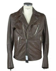 Refined Brown Leather Jacket