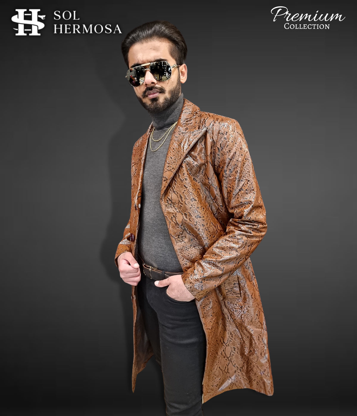 Apollo Men&#39;s Real Leather Coat